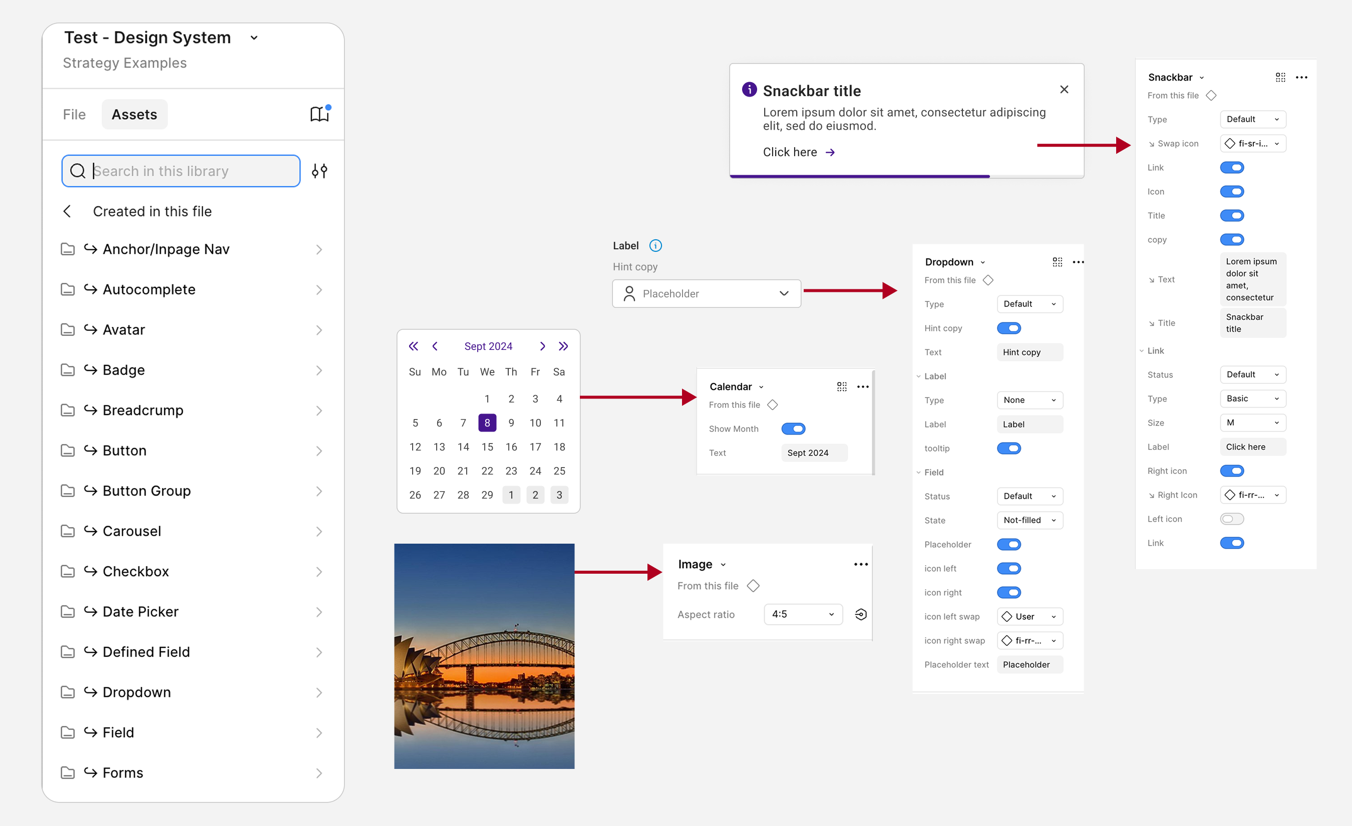 Publishing the design system visual